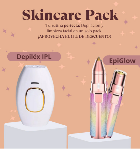 imagen de pack de depilador laser + depilador facial